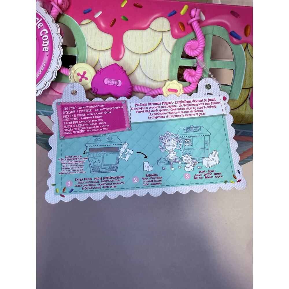 LALALOOPSY SILLY HAIR DOLL SCOOPS WAFFLE CONE MGA 2021 New NWB Complete - Picture 14 of 16